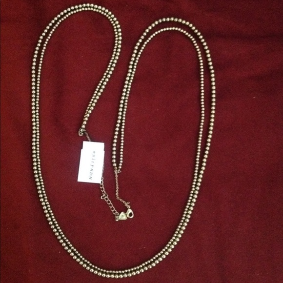 Silpada Jewelry - New Silpada Bead Necklace Brass Color